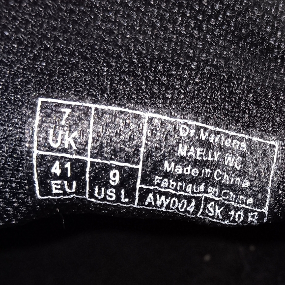 Dr Martens Maelly WC Black Fabric Ankle Boots Doc - Picture 4 of 4